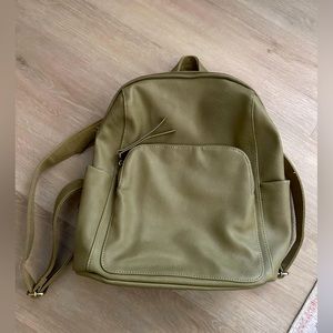Joy Susan Vegan Leather Sage Green Bailey Backpack - NEW